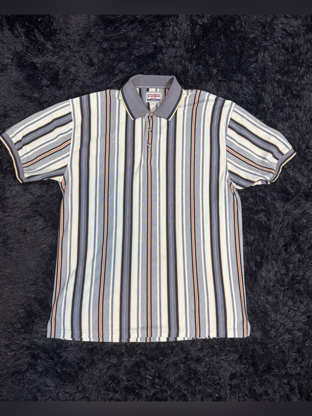 Vintage Striped Polo Shirt